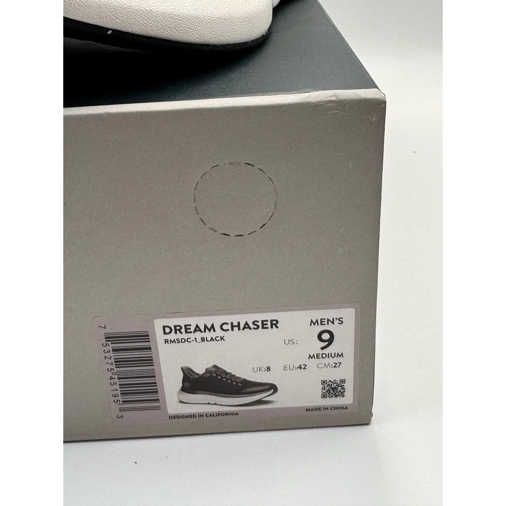 Rabbit‎ Dream Chaser Mens 9 Running Shoes Black Grey RMSDC-1_BLACK New in Box